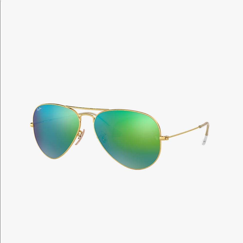 Ray-Ban aviators green/blue color with gold